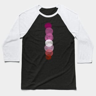 Lesbian Pride Bubbles Baseball T-Shirt